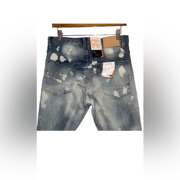 NWT Smoke Rise DNM Co. Slim Fit Ripped Jeans 32x32  Color is Cardiff Blue - Picture 5 of 14